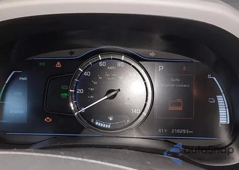 2018 Hyundai Ioniq Hybrid Blue z USA, uszkodzony, nr VIN KMHC65LC6JU073295